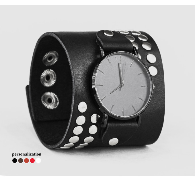 Leather watch band for men or women, code 5070
