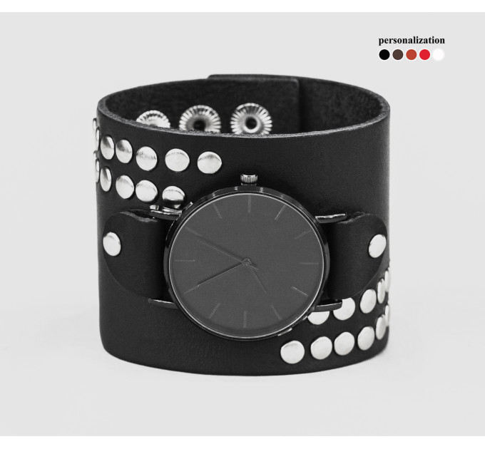 Leather watch band for men or women, code 5070