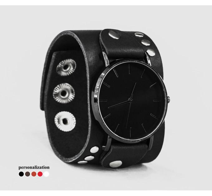 Leather watch band for men or women, code 5071