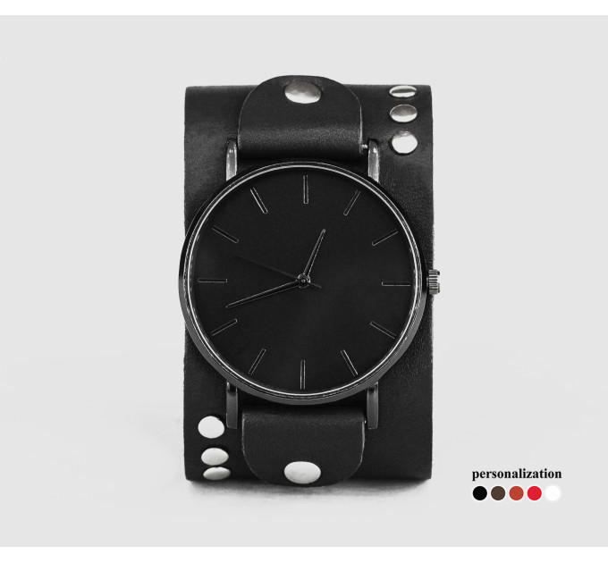 Leather watch band for men or women, code 5071