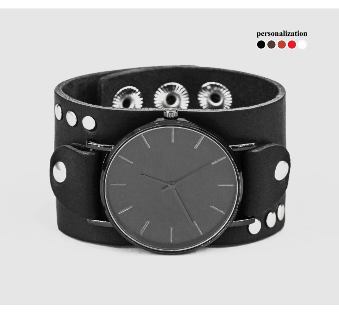 Leather watch band for men or women, code 5071