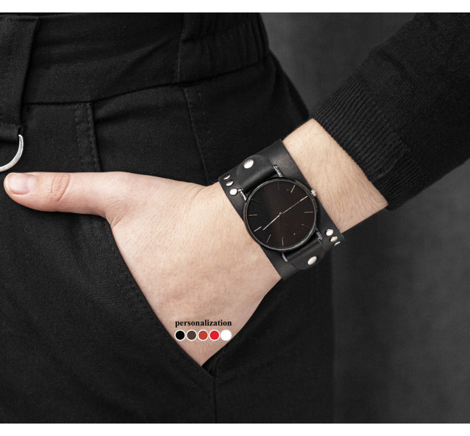 Leather watch band for men or women, code 5071