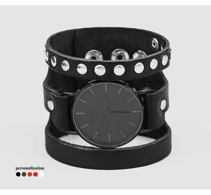 Leather watch band for men or women, code 5080