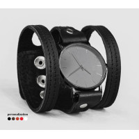 Leather watch band for men or women, code 5081st