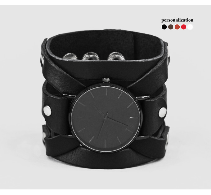 Leather watch band for men or women, code 5082