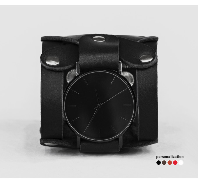 Leather watch band for men or women, code 5085