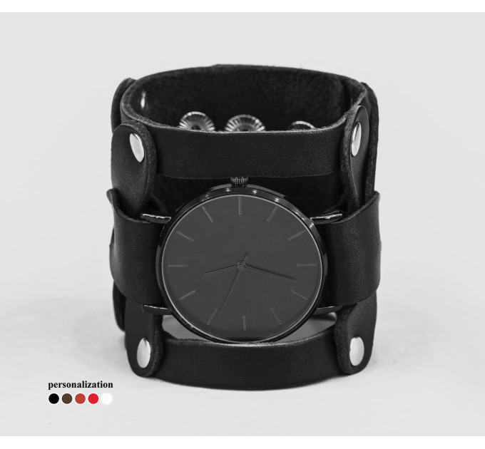 Leather watch band for men or women, code 5085