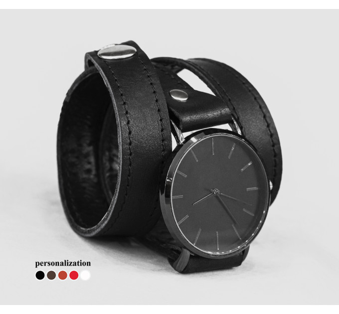 Leather watch band for men or women, code 5095st