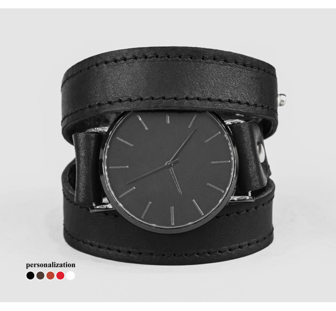 Leather watch band for men or women, code 5095st