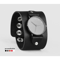 Leather watch band for men or women, code 5105