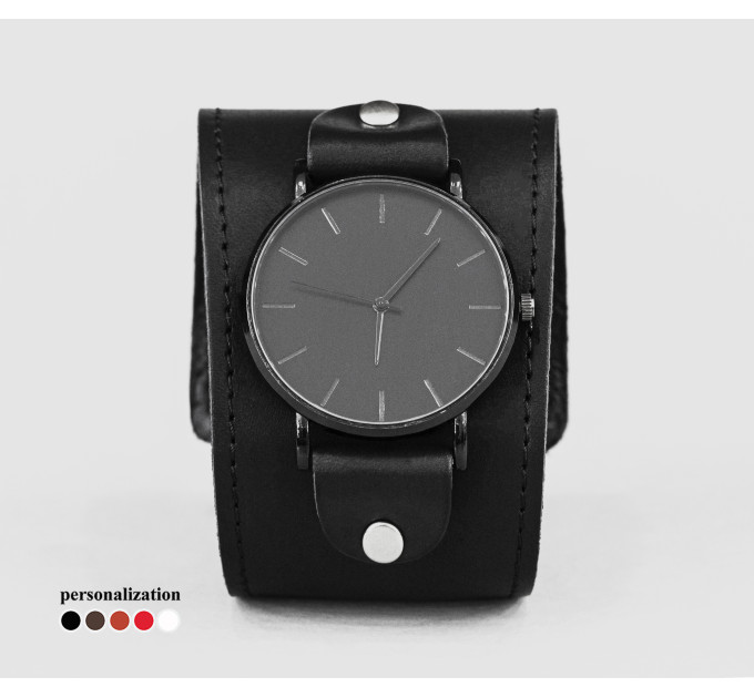 Leather watch band for men or women, code 5105st