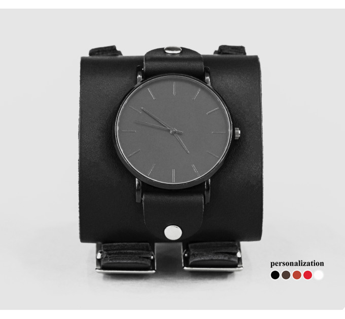 Leather watch band for men or women, code 5108