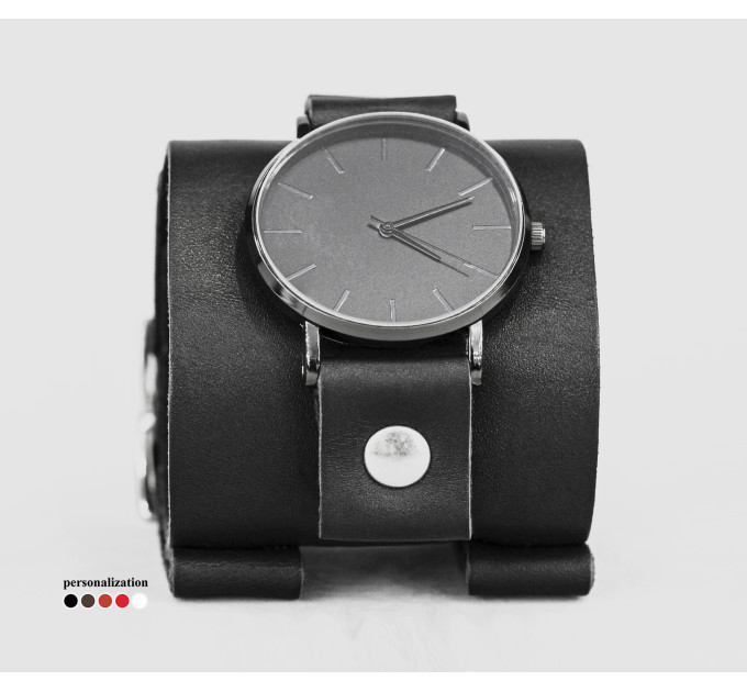 Leather watch band for men or women, code 5160