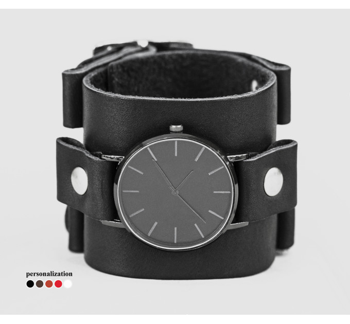 Leather watch band for men or women, code 5160
