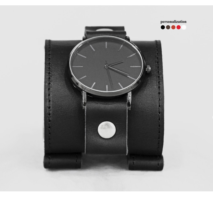 Leather watch band for men or women, code 5160st