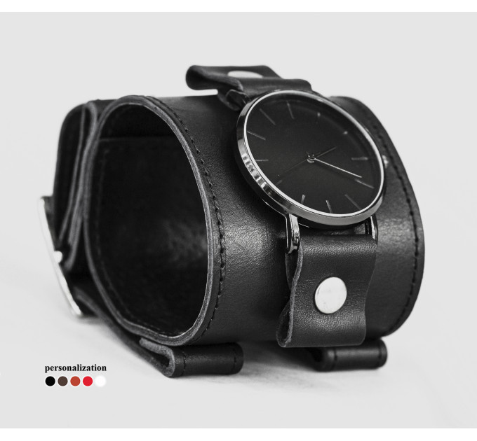 Leather watch band for men or women, code 5160st