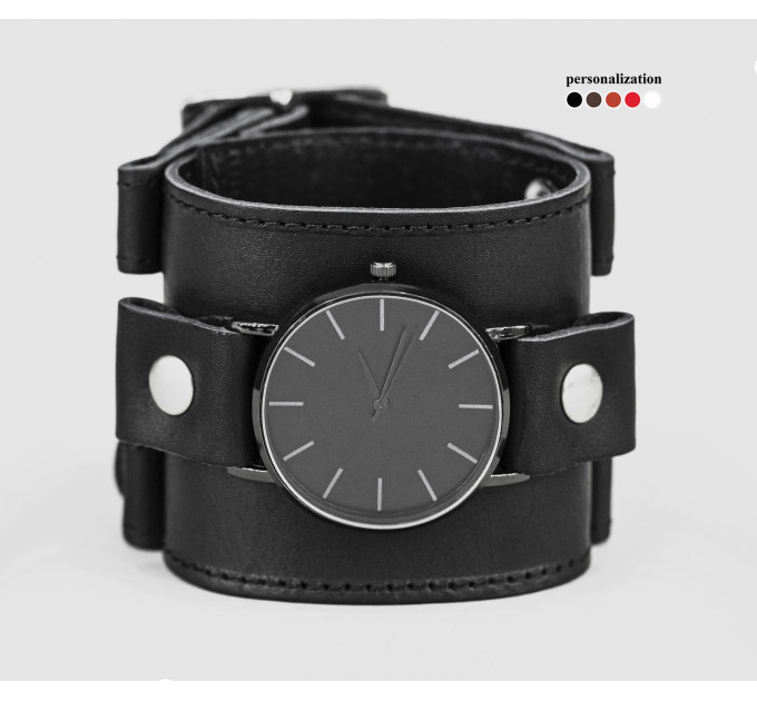 Leather watch band for men or women, code 5160st