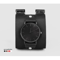 Leather watch band for men or women, code 5200