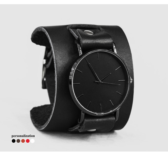 Leather watch band for men or women, code 5230