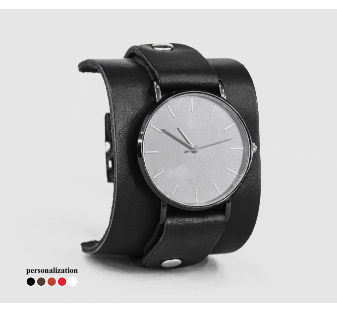 Leather watch band for men or women, code 5235