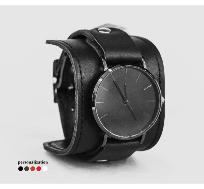 Leather watch band for men or women, code 5235st