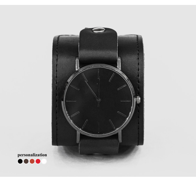 Leather watch band for men or women, code 5235st