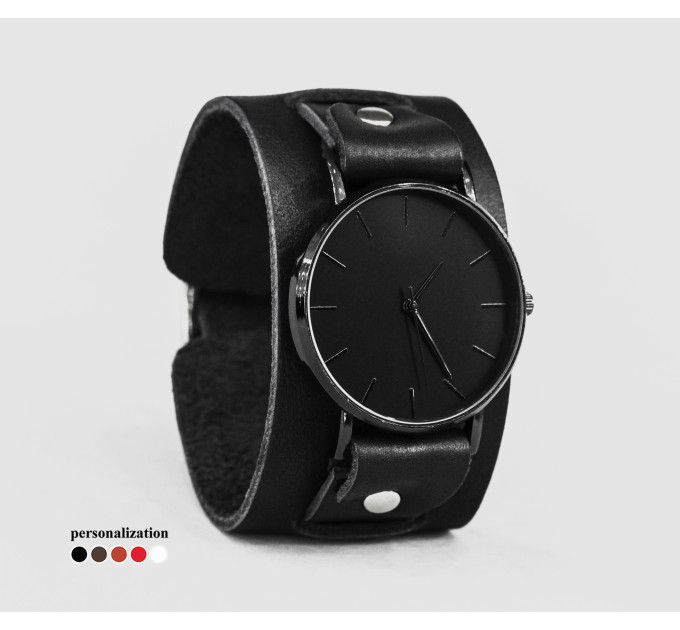 Leather watch band for men or women, code 5240