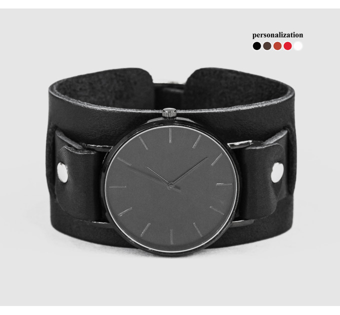 Leather watch band for men or women, code 5240