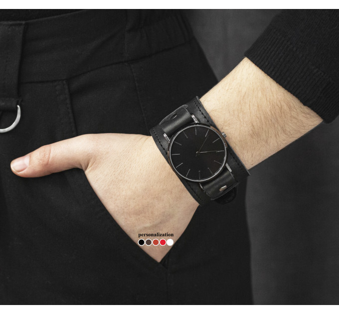 Leather watch band for men or women, code 5240st