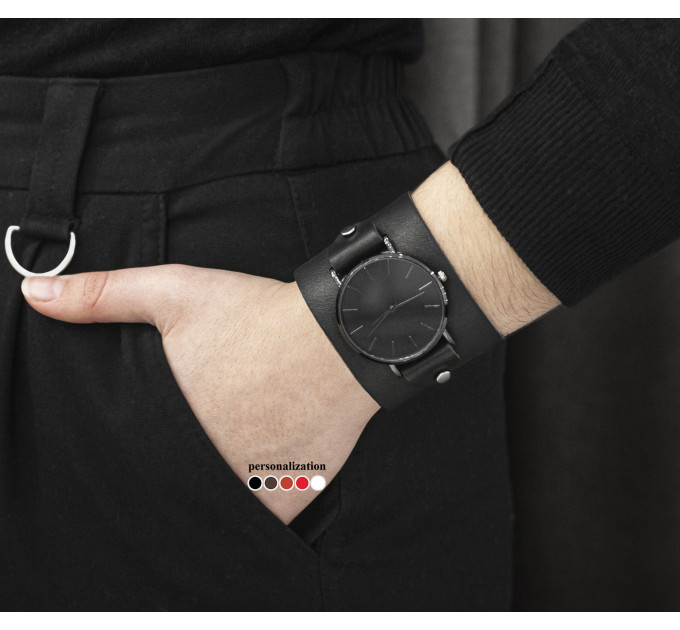 Leather watch band for men or women, code 5310