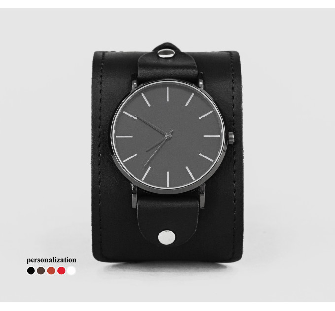 Leather watch band for men or women, code 5310st