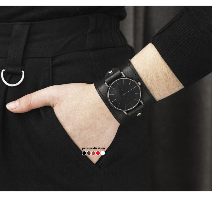 Leather watch band for men or women, code 5310st