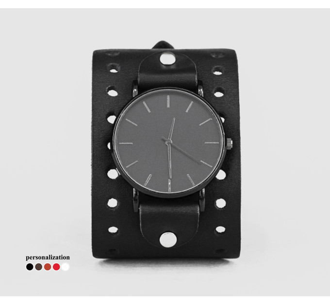 Leather watch band for men or women, code 5315