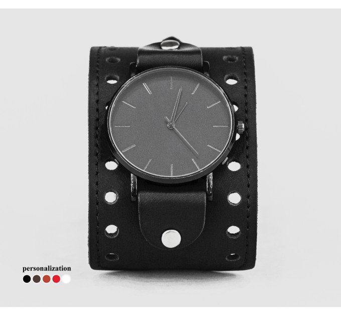 Leather watch band for men or women, code 5315st