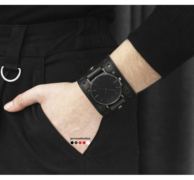 Leather watch band for men or women, code 5315st