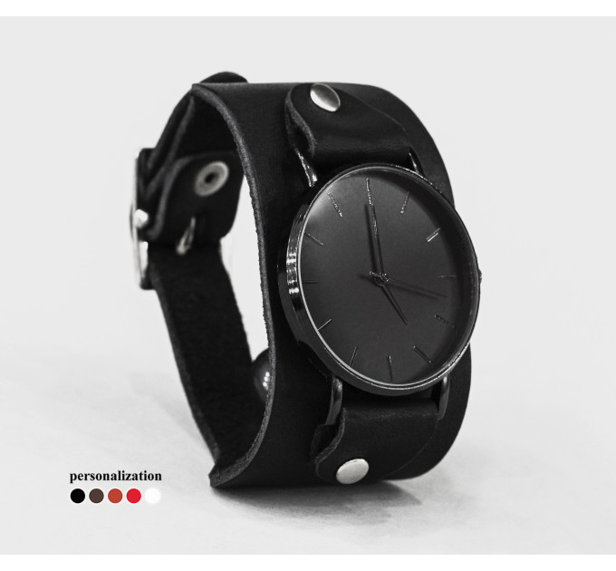 Leather watch band for men or women, code 5320