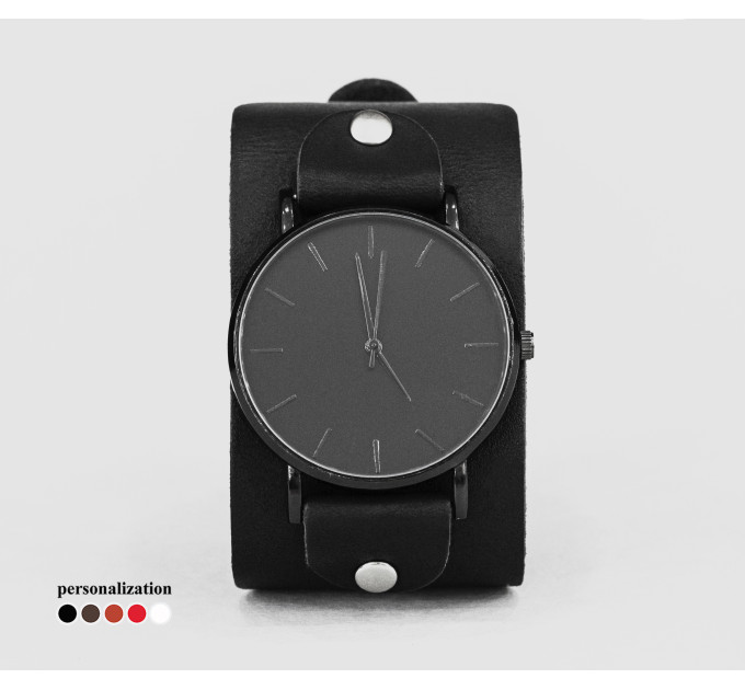 Leather watch band for men or women, code 5320