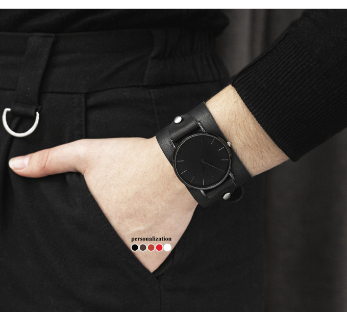 Leather watch band for men or women, code 5320