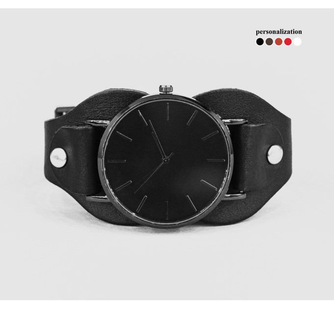 Leather watch band for men or women, code 5325