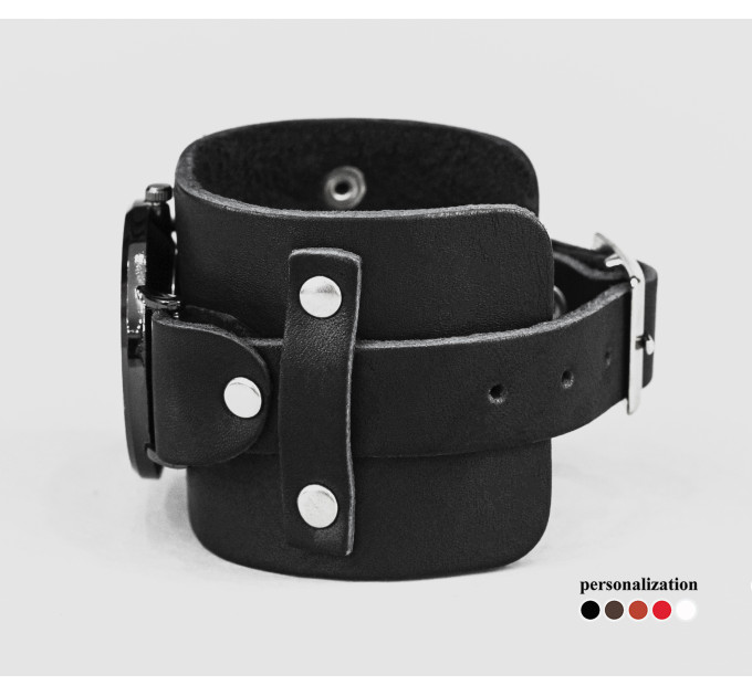 Leather watch band for men or women, code 5330