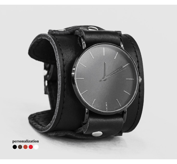 Leather watch band for men or women, code 5330st