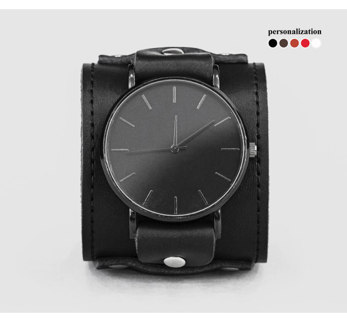 Leather watch band for men or women, code 5330st