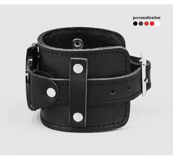 Leather watch band for men or women, code 5330st