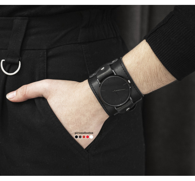 Leather watch band for men or women, code 5330st