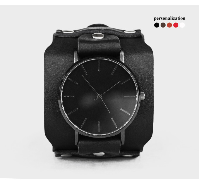 Leather watch band for men or women, code 5335