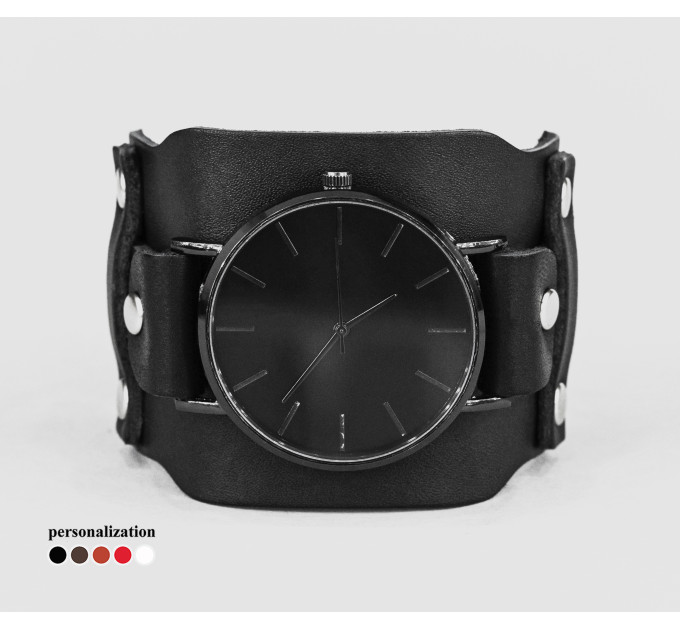 Leather watch band for men or women, code 5335