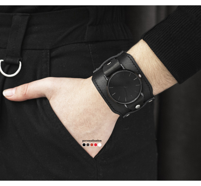 Leather watch band for men or women, code 5335st