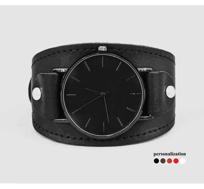 Leather watch band for men or women, code 5345st