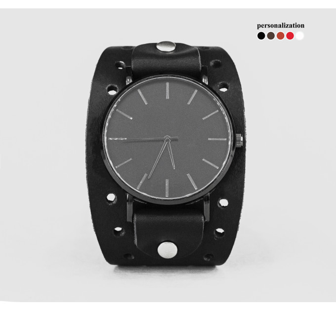 Leather watch band for men or women, code 5346