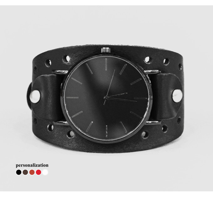 Leather watch band for men or women, code 5346